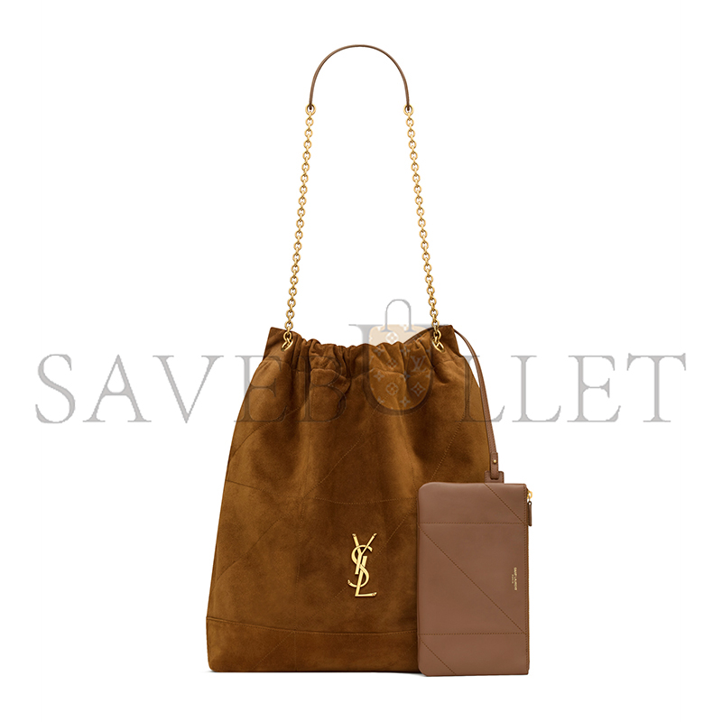 YSL JAMIE LARGE POCHON IN SUEDE 8283501U8P72916 (34*41*5cm)